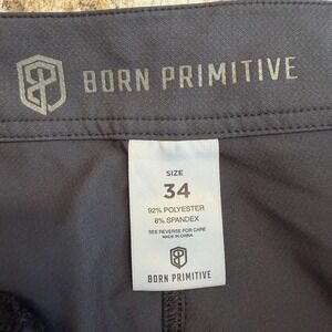 Born Primitive Island Board Shorts 8" Men's 34 Black Surf Basketball Running